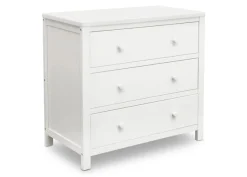 Dressers & Changing Tables|Dressers*Delta Children 3 Drawer Dresser with Interlocking Drawers Bianca White (130)