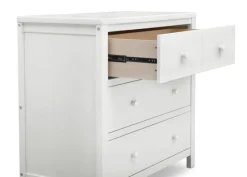 Dressers & Changing Tables|Dressers*Delta Children 3 Drawer Dresser with Interlocking Drawers Bianca White (130)
