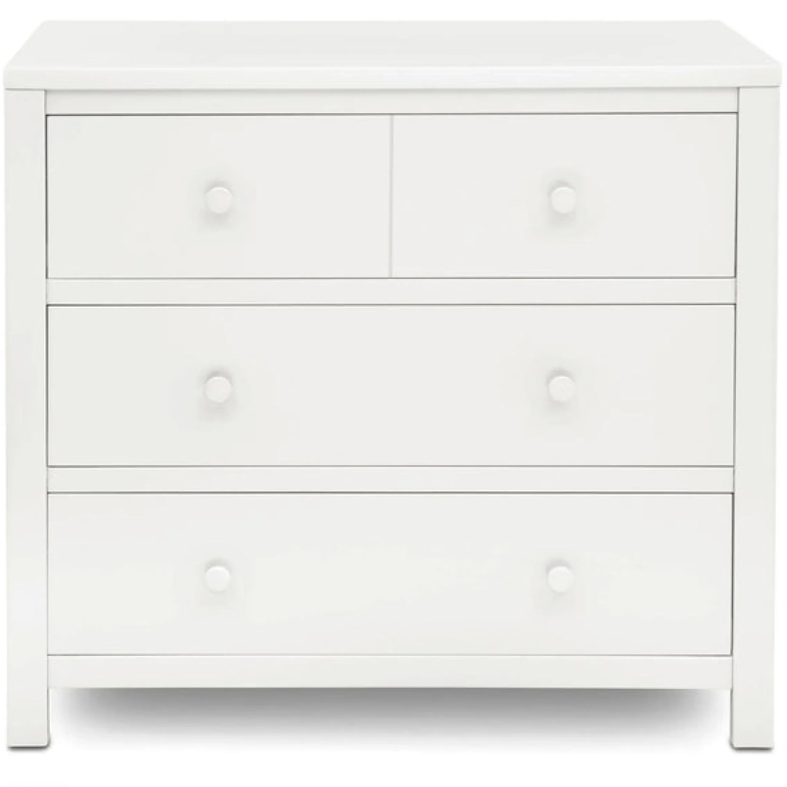 Dressers & Changing Tables|Dressers*Delta Children 3 Drawer Dresser with Interlocking Drawers Bianca White (130)
