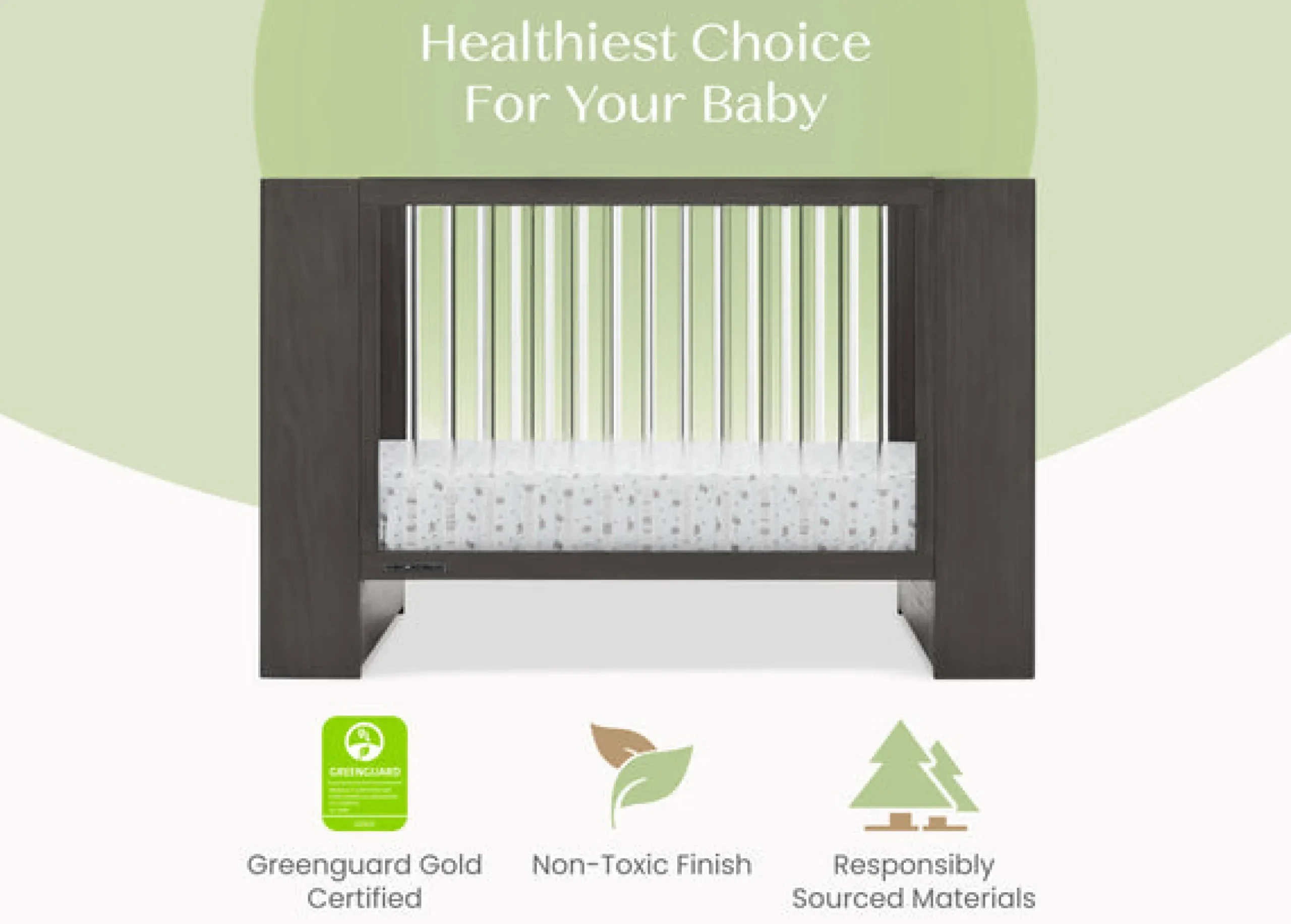 Baby Cribs*Delta Children Aerin 4-in-1 Convertible Crib Rustic Grey (084)
