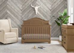 Baby Cribs*Simmons Kids Asher 6-in-1 Convertible Crib Aged Oak (845)