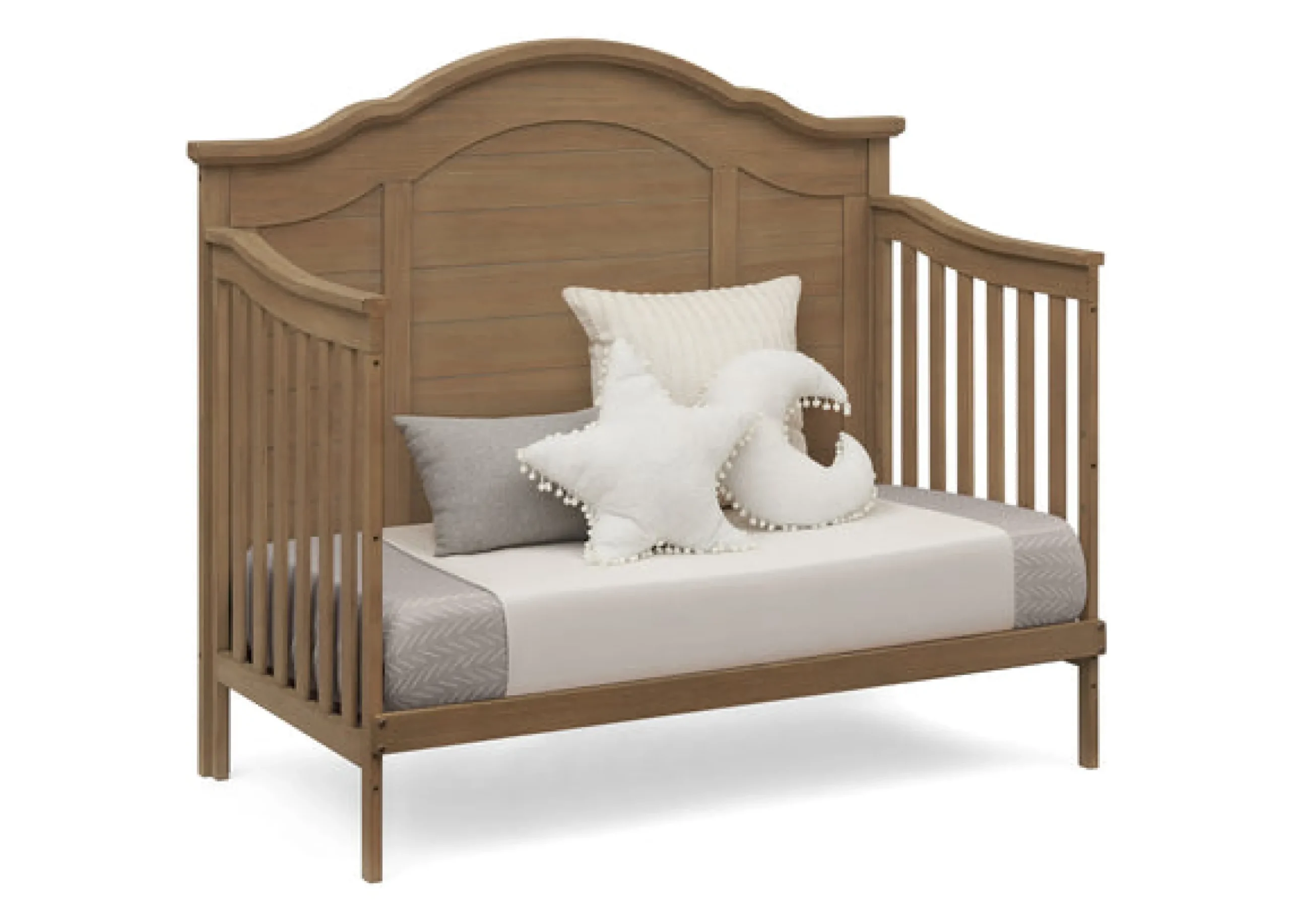 Baby Cribs*Simmons Kids Asher 6-in-1 Convertible Crib Aged Oak (845)