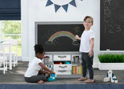 Easels|Book & Toy Storage*Delta Children At-Home Artist Center – Deluxe Double-Sided Easel & Storage Unit
