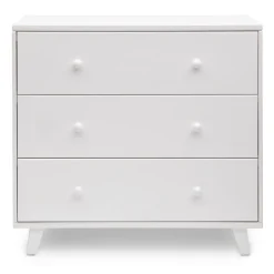 Dressers & Changing Tables|Dressers*Delta Children Ava 3 Drawer Dresser with Changing Top and Interlocking Drawers White (100)