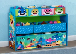 Book & Toy Storage|Toy Storage & Bookcases*Delta Children Baby Shark Deluxe 9 Bin Design and Store Toy Organizer
