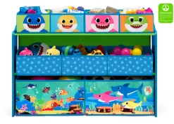 Book & Toy Storage|Toy Storage & Bookcases*Delta Children Baby Shark Deluxe 9 Bin Design and Store Toy Organizer