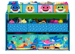 Book & Toy Storage|Toy Storage & Bookcases*Delta Children Baby Shark Deluxe 9 Bin Design and Store Toy Organizer