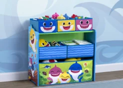Toy Storage & Bookcases|Book & Toy Storage*Delta Children Baby Shark Design & Store 6 Bin Toy Storage Organizer