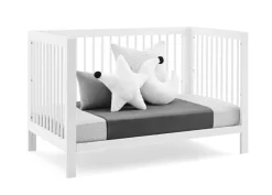 Baby Cribs*babyGap Charlie 6-in-1 Convertible Crib Bianca White (130)