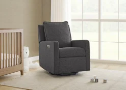 Gliders & Recliners*babyGap by Delta Children babyGap Harlowe Power Recliner with USB-A and Type-C Ports in Stain-Resistant Performance Fabric Charcoal (1548)