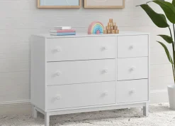 Dressers & Changing Tables|Dressers*babyGap by Delta Children babyGap Legacy 6 Drawer Dresser with Interlocking Drawers Bianca White (130)