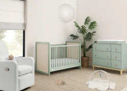 Baby Cribs*babyGap by Delta Children babyGap Liam 4-in-1 Convertible Crib Sage Green and Natural (368)