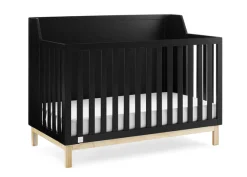 Baby Cribs*babyGap Oxford 6-in-1 Convertible Crib Ebony with Natural (1482)