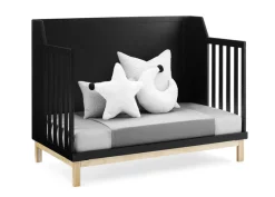 Baby Cribs*babyGap Oxford 6-in-1 Convertible Crib Ebony with Natural (1482)