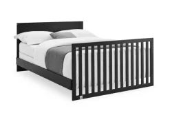 Baby Cribs*babyGap Oxford 6-in-1 Convertible Crib Ebony with Natural (1482)