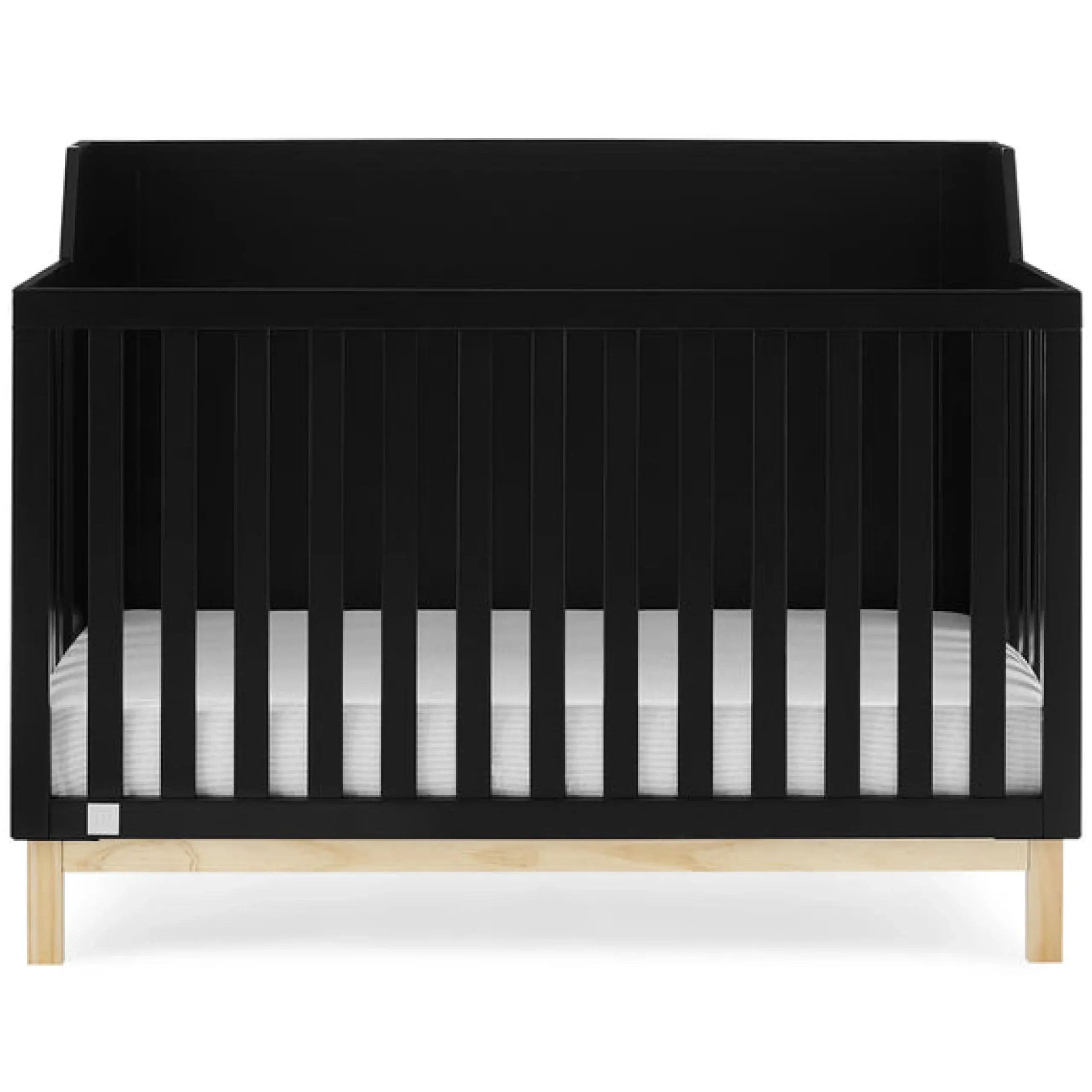 Baby Cribs*babyGap Oxford 6-in-1 Convertible Crib Ebony with Natural (1482)