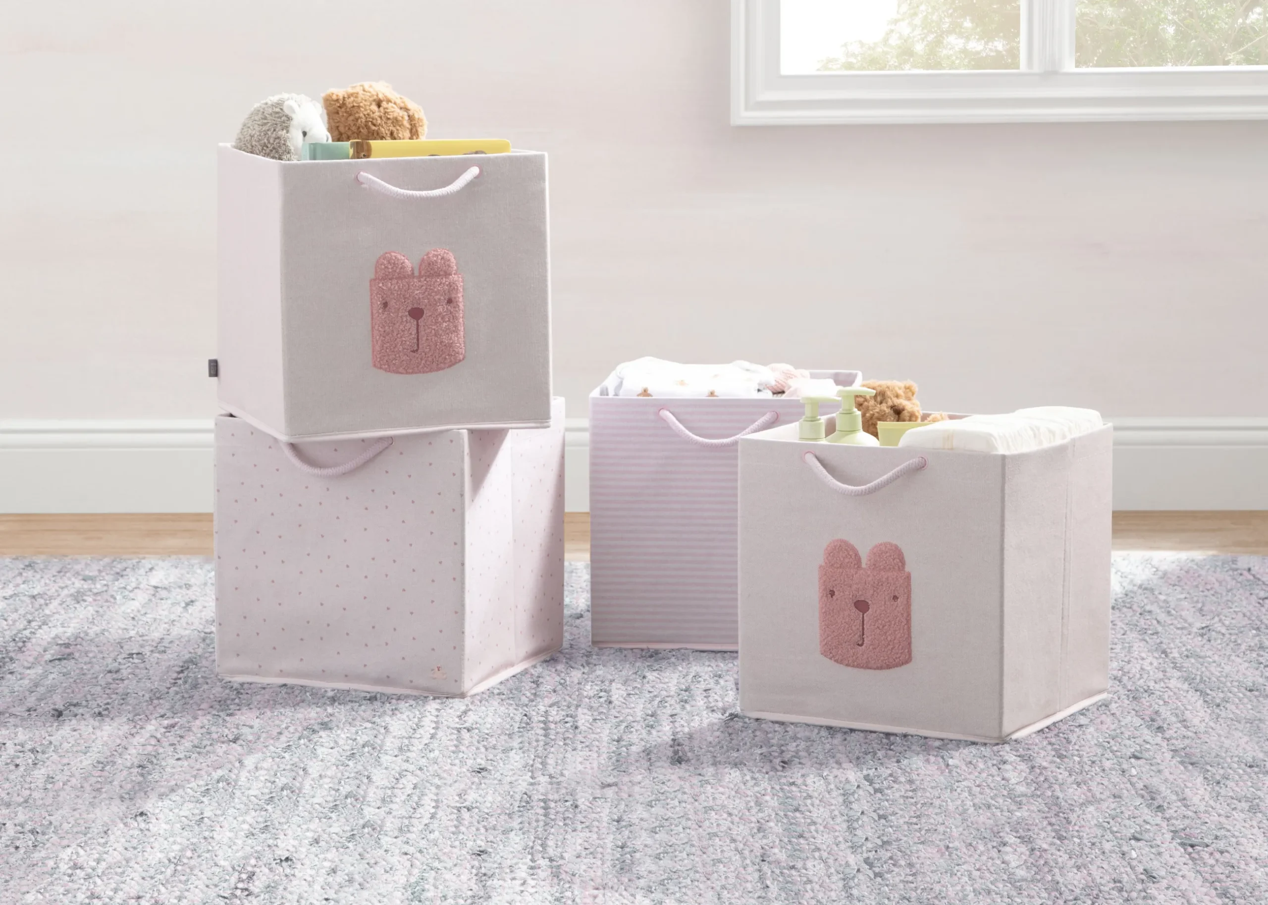 Storage Bins & Organization*babyGap by Delta Children babyGap 4-Pack Brannan Bear Fabric Storage Bins with Handles