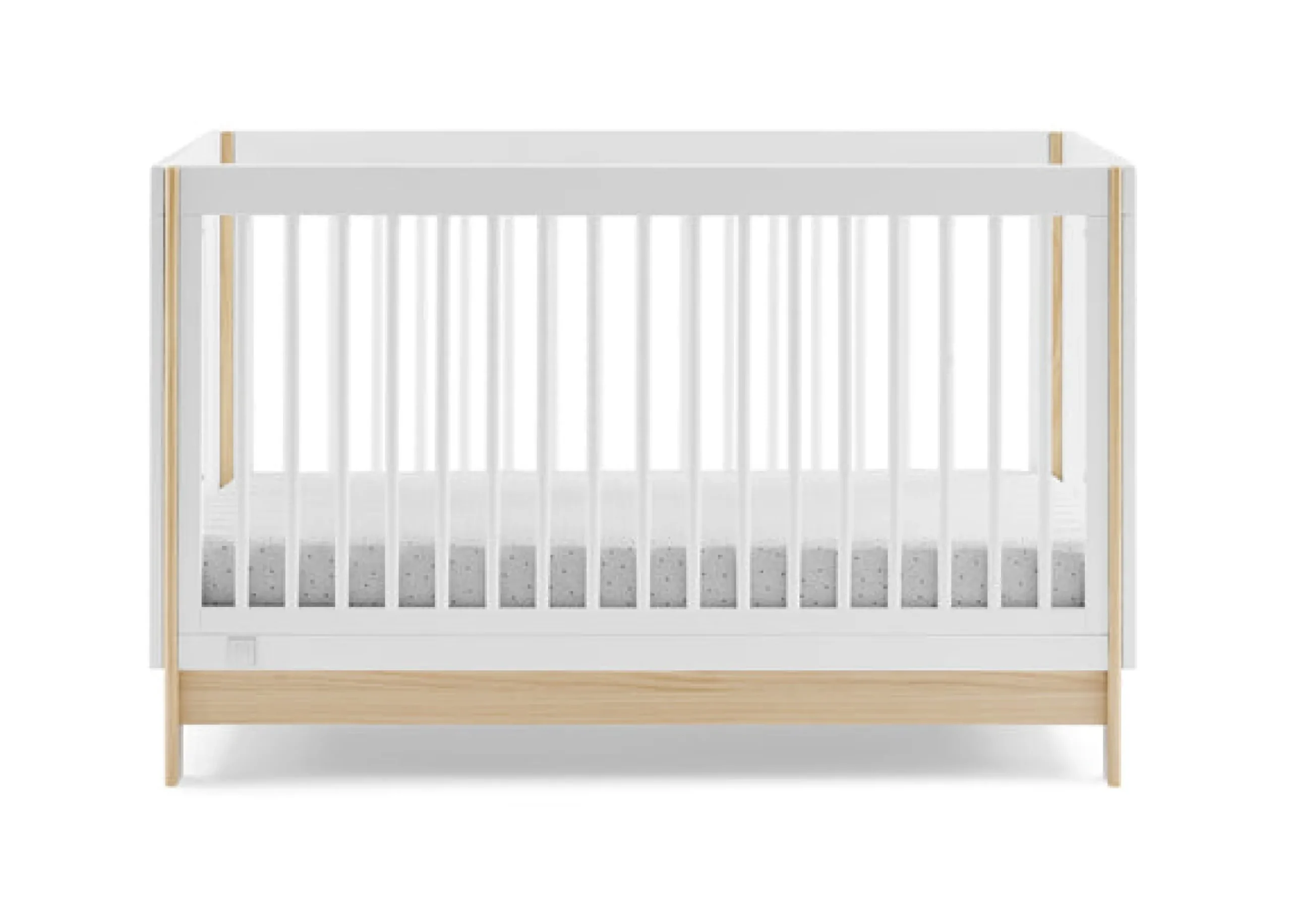 Baby Cribs*babyGap Tate 4-in-1 Convertible Crib Bianca White with Natural (123)