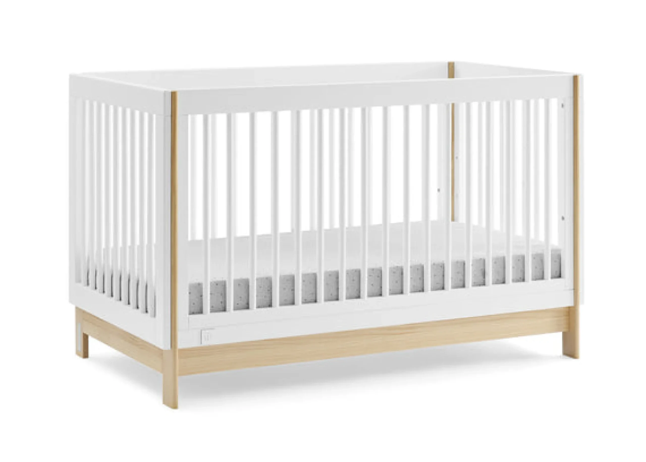 Baby Cribs*babyGap Tate 4-in-1 Convertible Crib Bianca White with Natural (123)