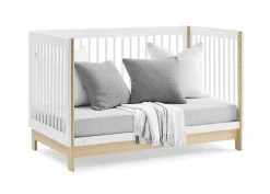 Baby Cribs*babyGap Tate 4-in-1 Convertible Crib Bianca White with Natural (123)