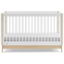 Baby Cribs*babyGap Tate 4-in-1 Convertible Crib Bianca White with Natural (123)