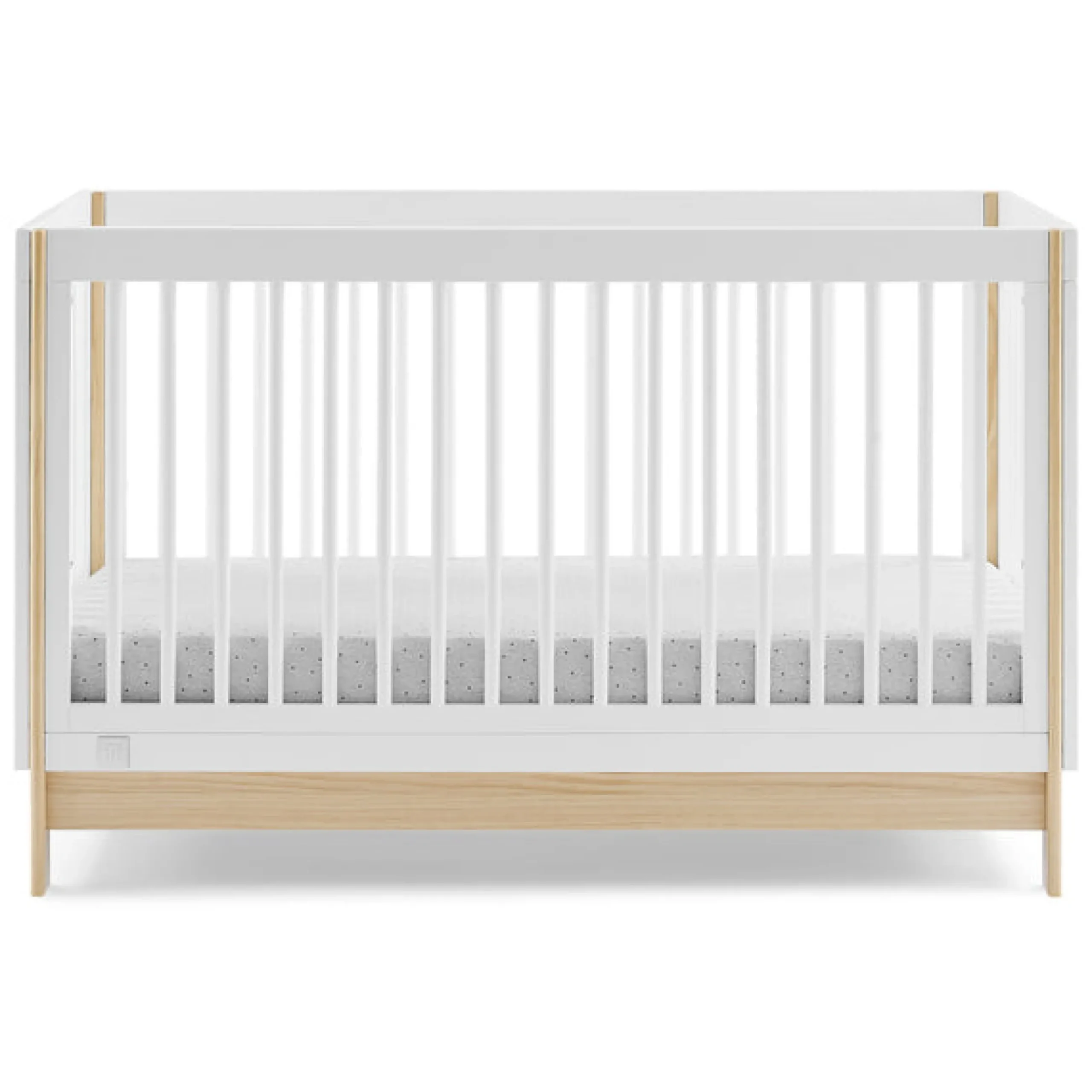 Baby Cribs*babyGap Tate 4-in-1 Convertible Crib Bianca White with Natural (123)
