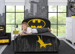 Twin Beds|Shop By Character*Delta Children Batman Upholstered Twin Bed