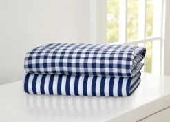 Crib Sheets & Bedding|Crib Sheets & Bedding*Delta Children Blue Gingham Fitted Crib Sheets - 2 Pack