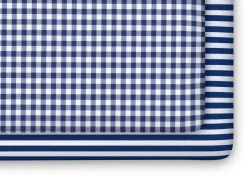 Crib Sheets & Bedding|Crib Sheets & Bedding*Delta Children Blue Gingham Fitted Crib Sheets - 2 Pack