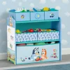 Book & Toy Storage|Toy Storage & Bookcases*Delta Children Bluey Design & Store 6 Bin Toy Storage Organizer