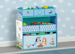 Book & Toy Storage|Toy Storage & Bookcases*Delta Children Bluey Design & Store 6 Bin Toy Storage Organizer