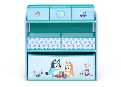 Book & Toy Storage|Toy Storage & Bookcases*Delta Children Bluey Design & Store 6 Bin Toy Storage Organizer