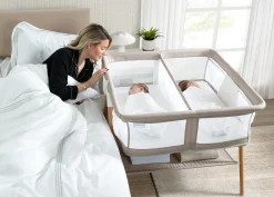 Bassinets|Bassinets*Delta Children Bondi Beechwood Twin Bassinet