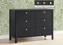 Dressers & Changing Tables|Dressers*Delta Children Brooks 6 Drawer Dresser with Interlocking Drawers