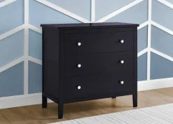 Dressers & Changing Tables|Dressers*Delta Children Campbell 3 Drawer Dresser Midnight Grey (1360)