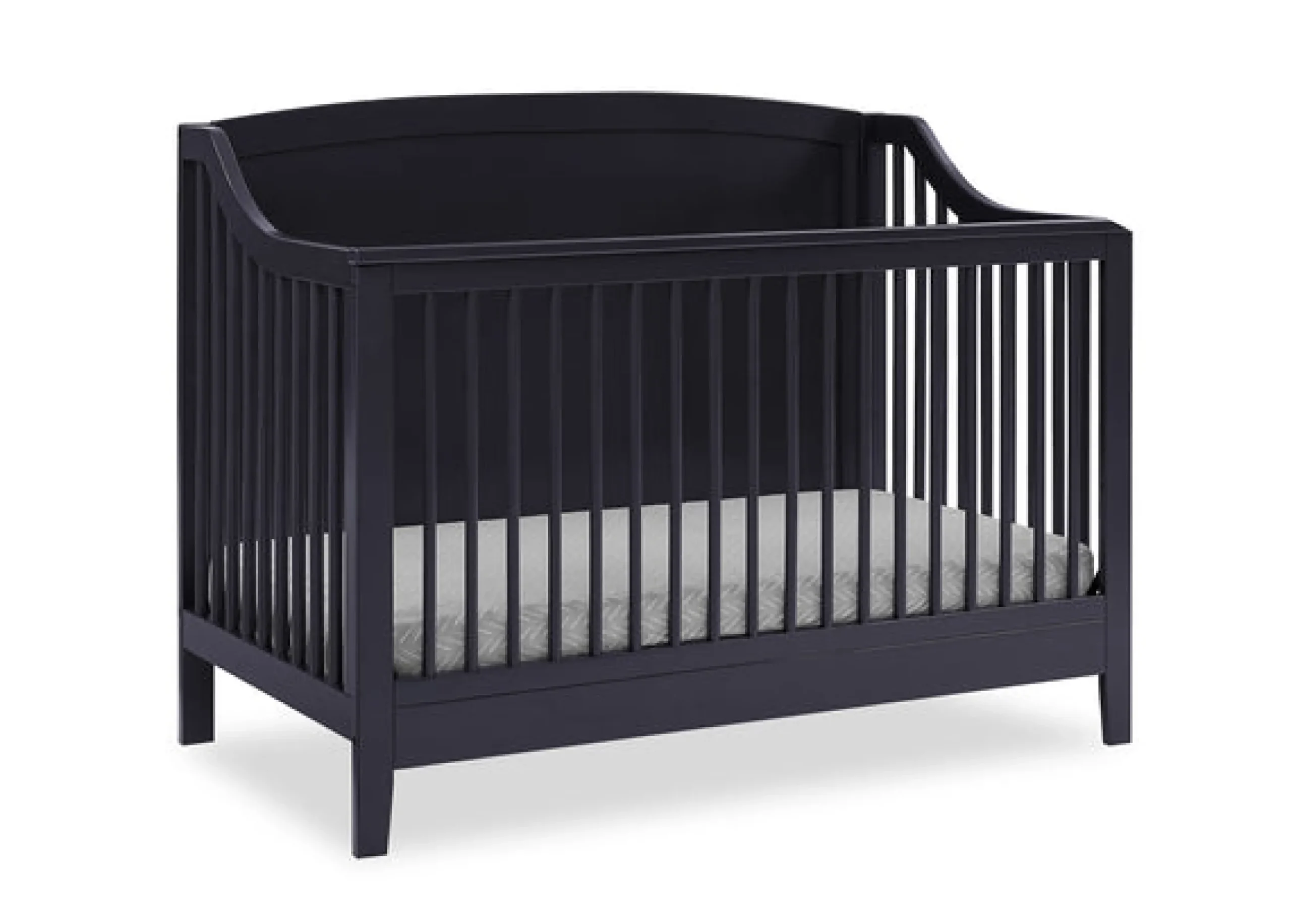 Baby Cribs*Delta Children Campbell 6-in-1 Convertible Crib Midnight Grey (1360)