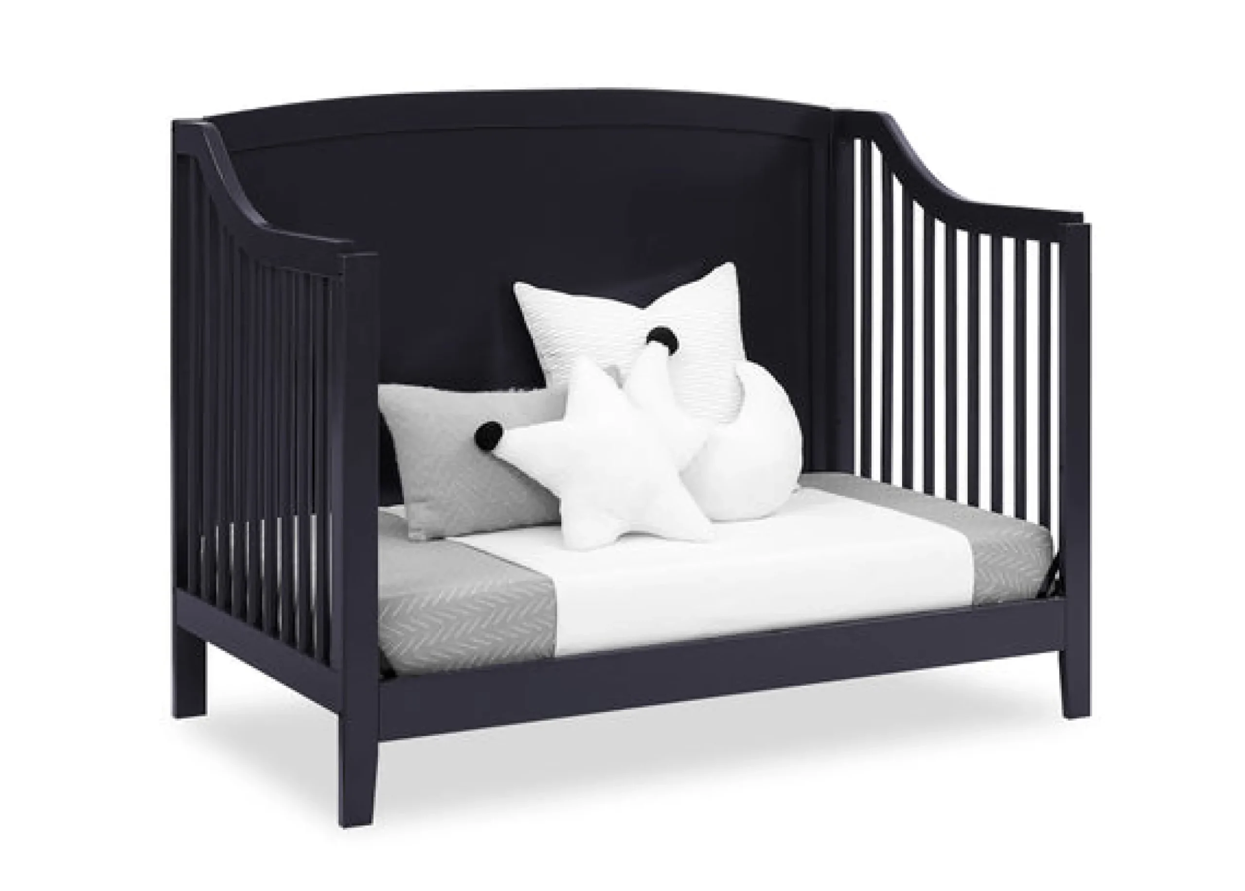 Baby Cribs*Delta Children Campbell 6-in-1 Convertible Crib Midnight Grey (1360)