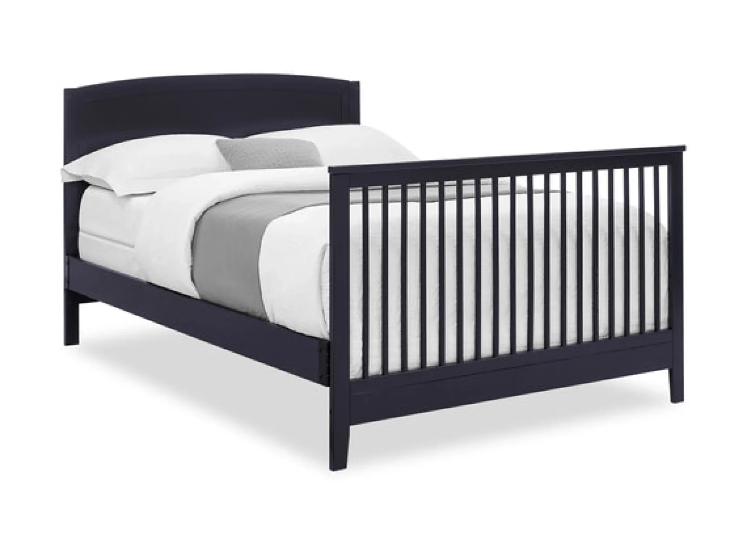 Baby Cribs*Delta Children Campbell 6-in-1 Convertible Crib Midnight Grey (1360)