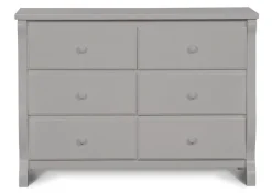 Dressers & Changing Tables|Dressers*Delta Children Canton / Eclipse 6 Drawer Dresser with Interlocking Drawers Grey (026)