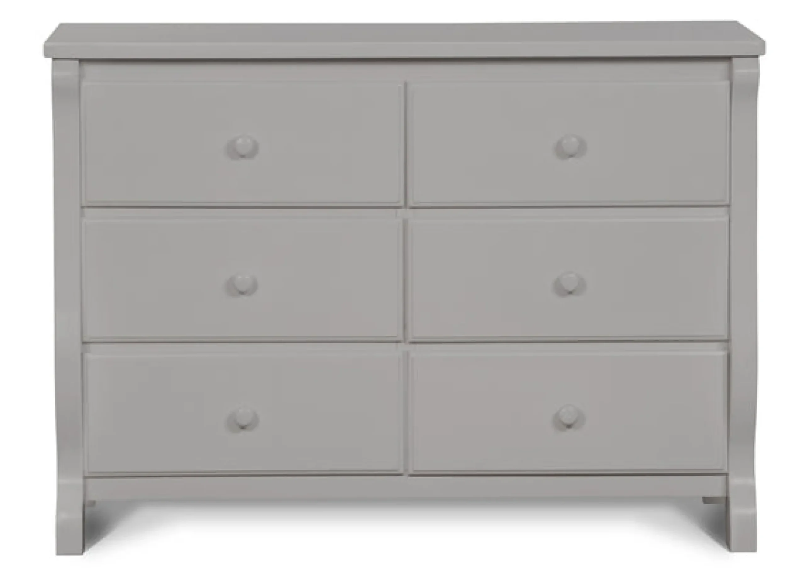 Dressers & Changing Tables|Dressers*Delta Children Canton / Eclipse 6 Drawer Dresser with Interlocking Drawers Grey (026)
