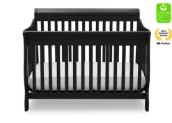 Baby Cribs*Delta Children Canton 4-in-1 Crib Ebony (0011)