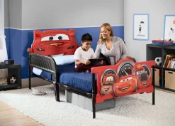 Twin Beds*Delta Children Cars Plastic 3D Twin Bed