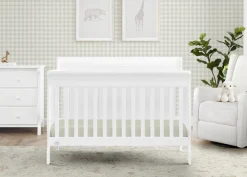 Baby Cribs*Simmons Kids Carter 6-in-1 Convertible Crib Bianca White (130)