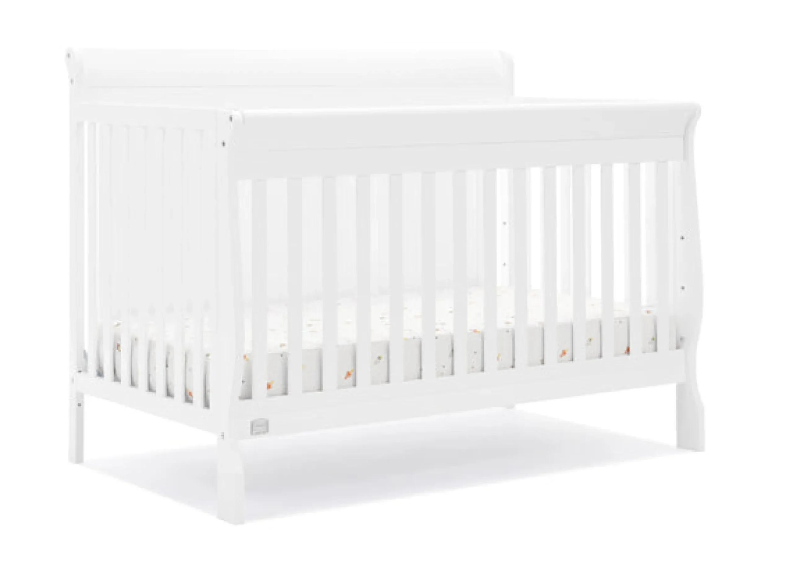 Baby Cribs*Simmons Kids Carter 6-in-1 Convertible Crib Bianca White (130)