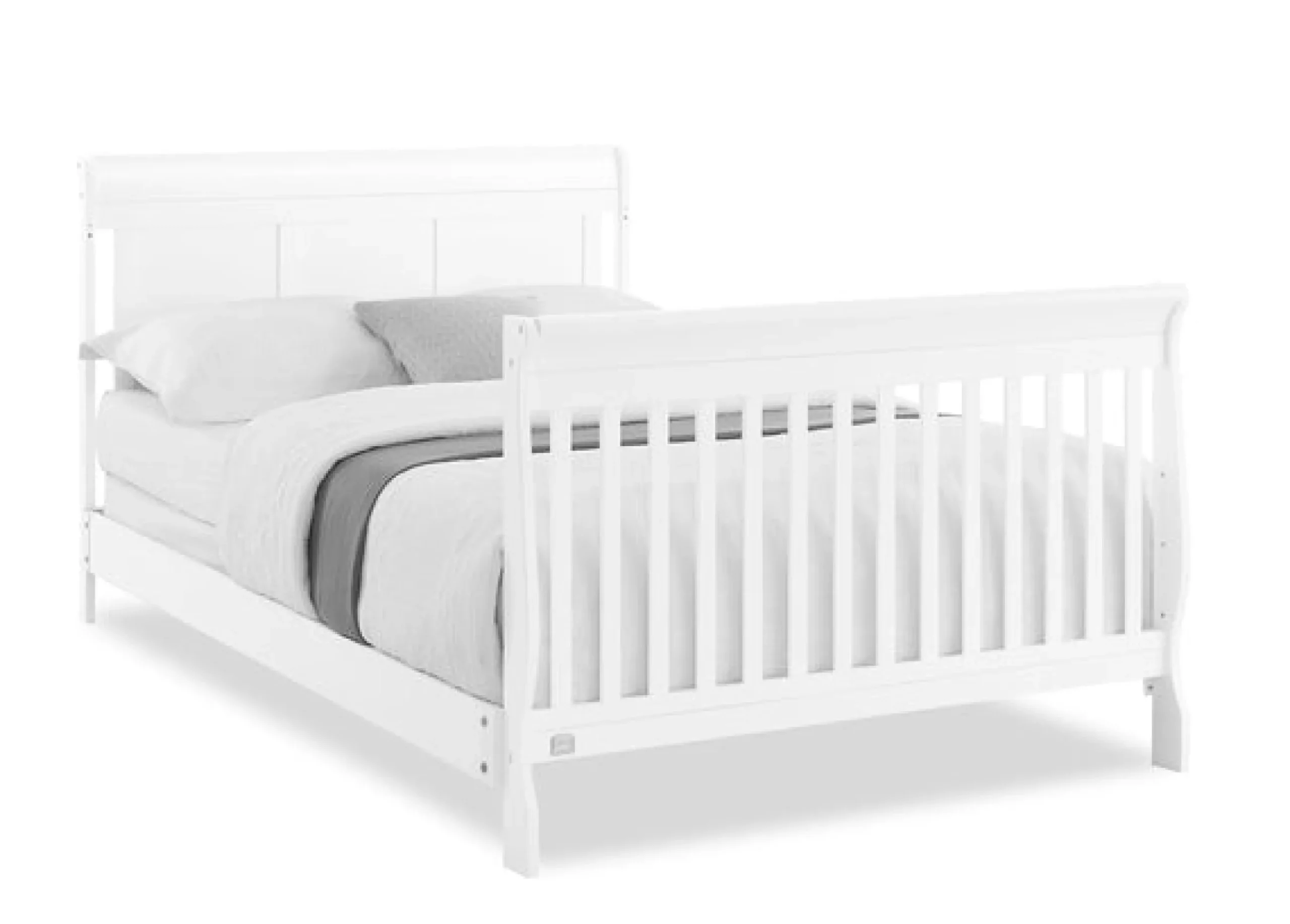 Baby Cribs*Simmons Kids Carter 6-in-1 Convertible Crib Bianca White (130)