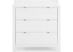 Dressers & Changing Tables|Dressers*Delta Children Cassie 3 Drawer Dresser with Changing Top Bianca White (130)