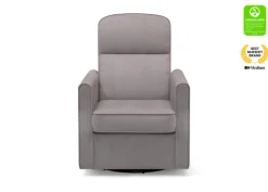 Gliders & Recliners*Delta Children Clair Slim Nursery Glider Swivel Rocker Chair Dove Grey (034)