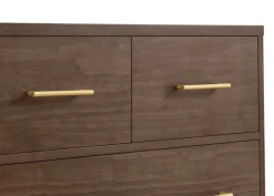 Dressers & Changing Tables|Dressers*Delta Children Classic 4 Drawer Dresser with Changing Top and Interlocking Drawers Teak Brown (1526)