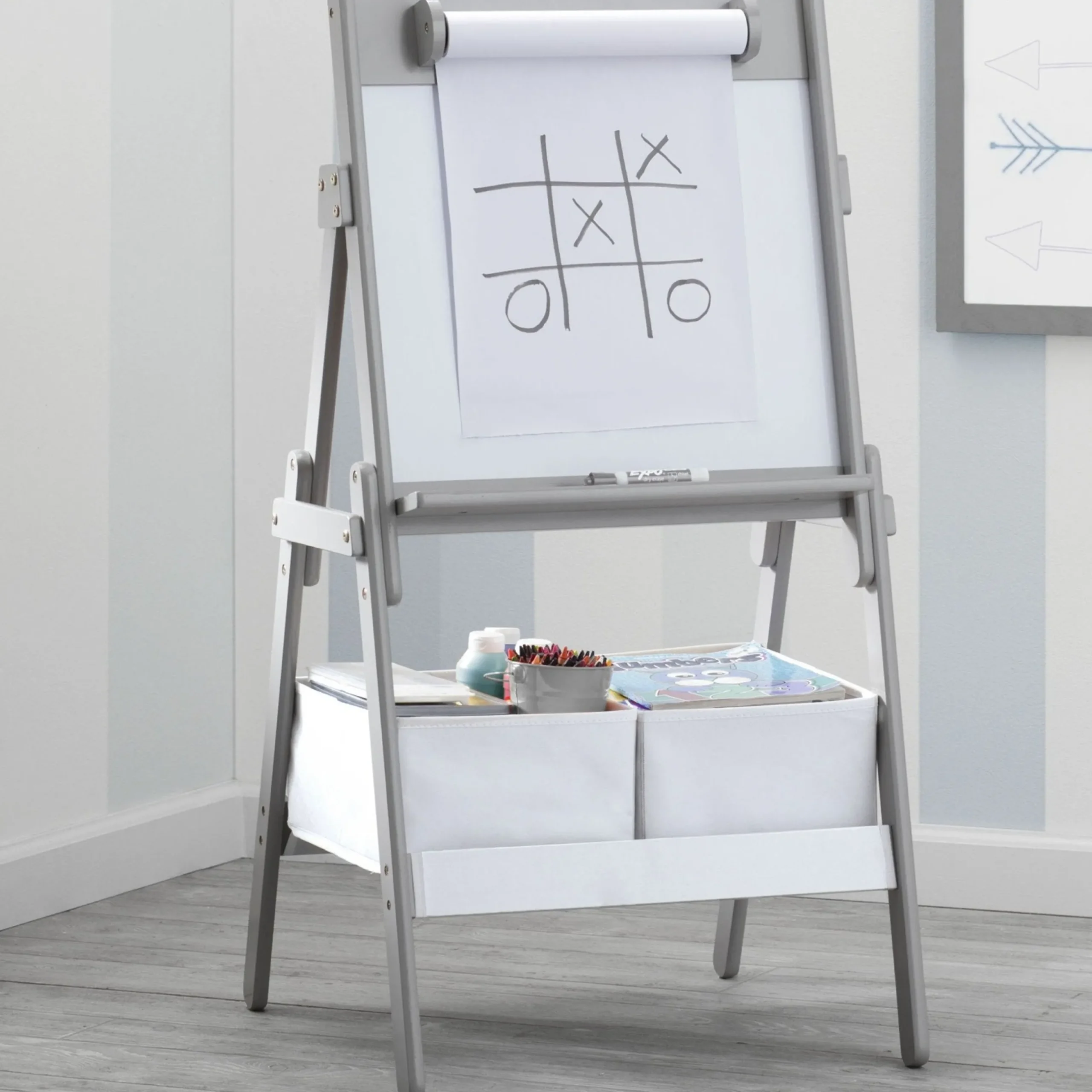 Easels*Delta Children Classic Kids Whiteboard/Dry Erase Easel with Paper Roll and Storage