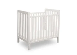 Baby Cribs*Delta Children Classic Mini Crib with 2.75-inch Mattress - Convertible to Twin Bed Bianca White (130)